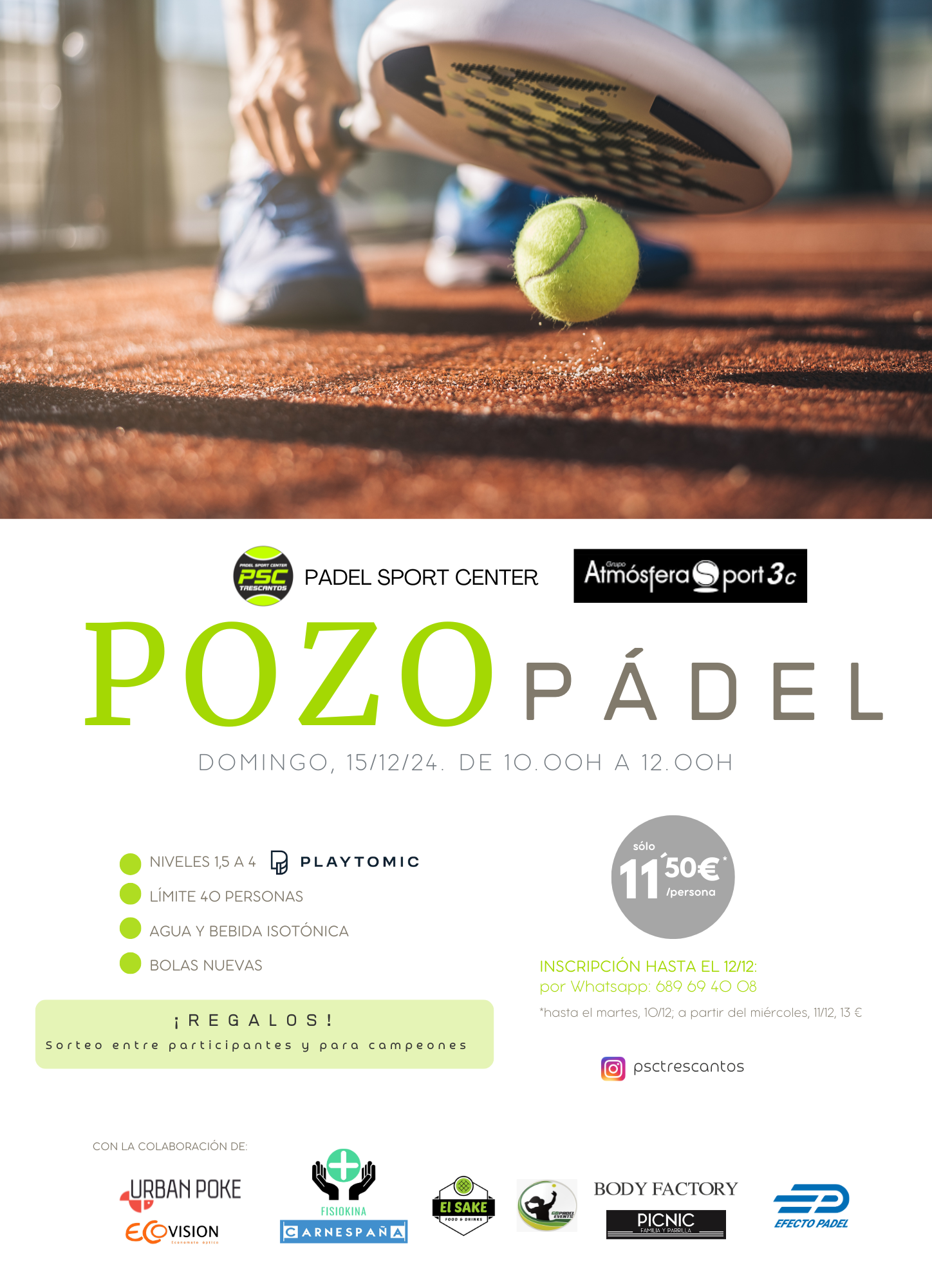 POZO ATMOSFERA SPORT 15/12/2024