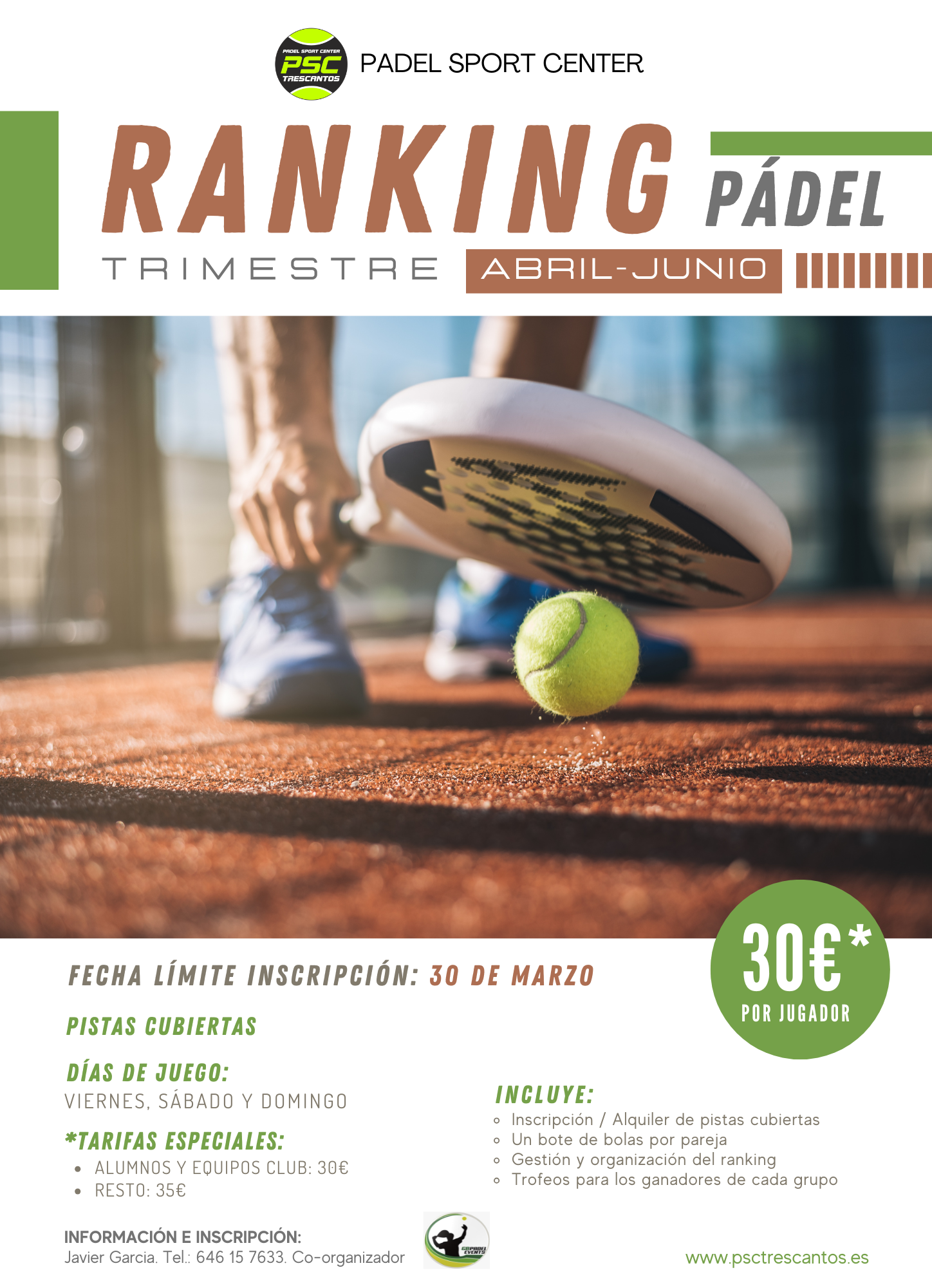 RANKING PADEL PSC PRIMAVERA 25