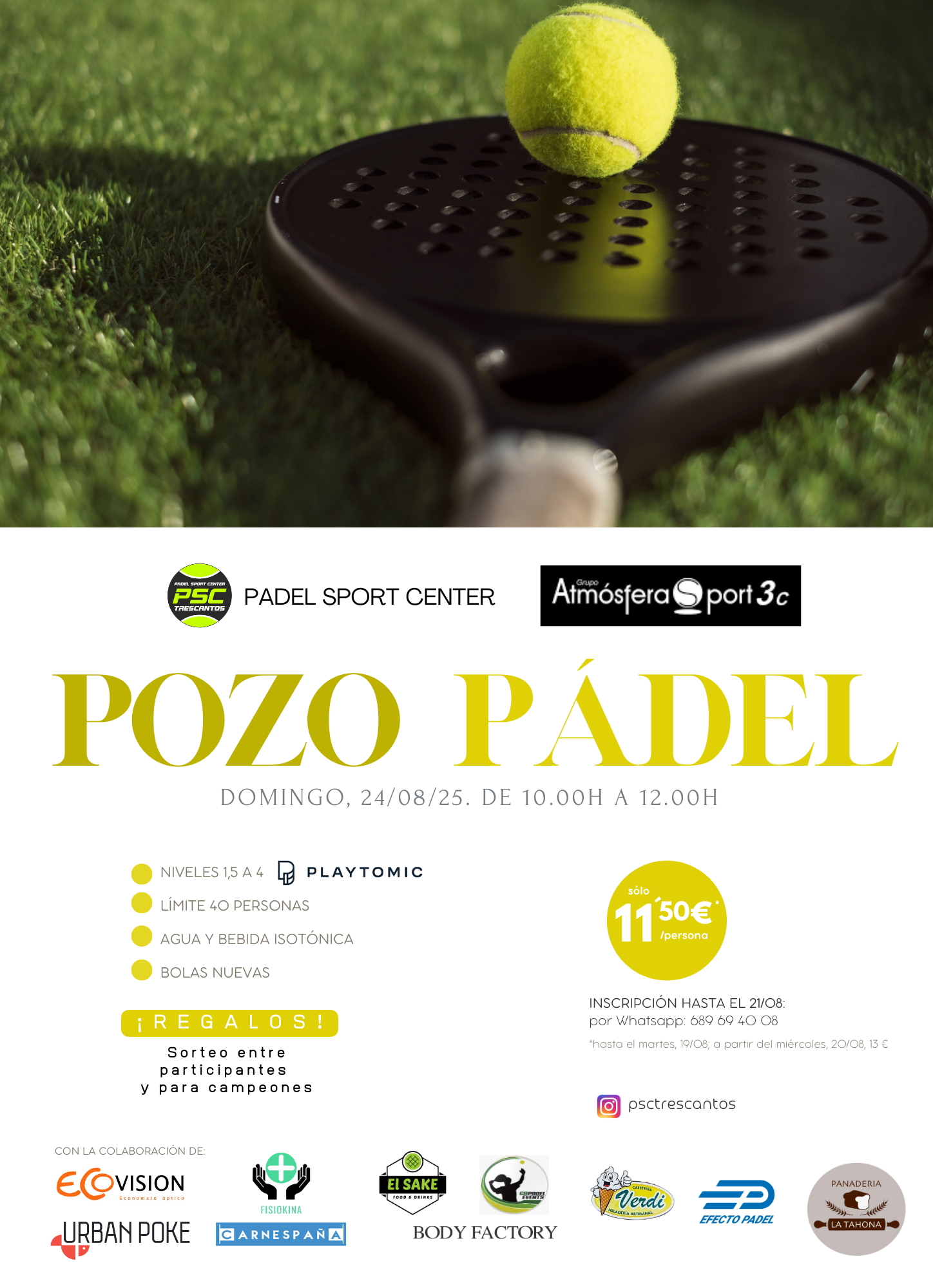 POZO ATMOSFERA SPORT 24/08/25
