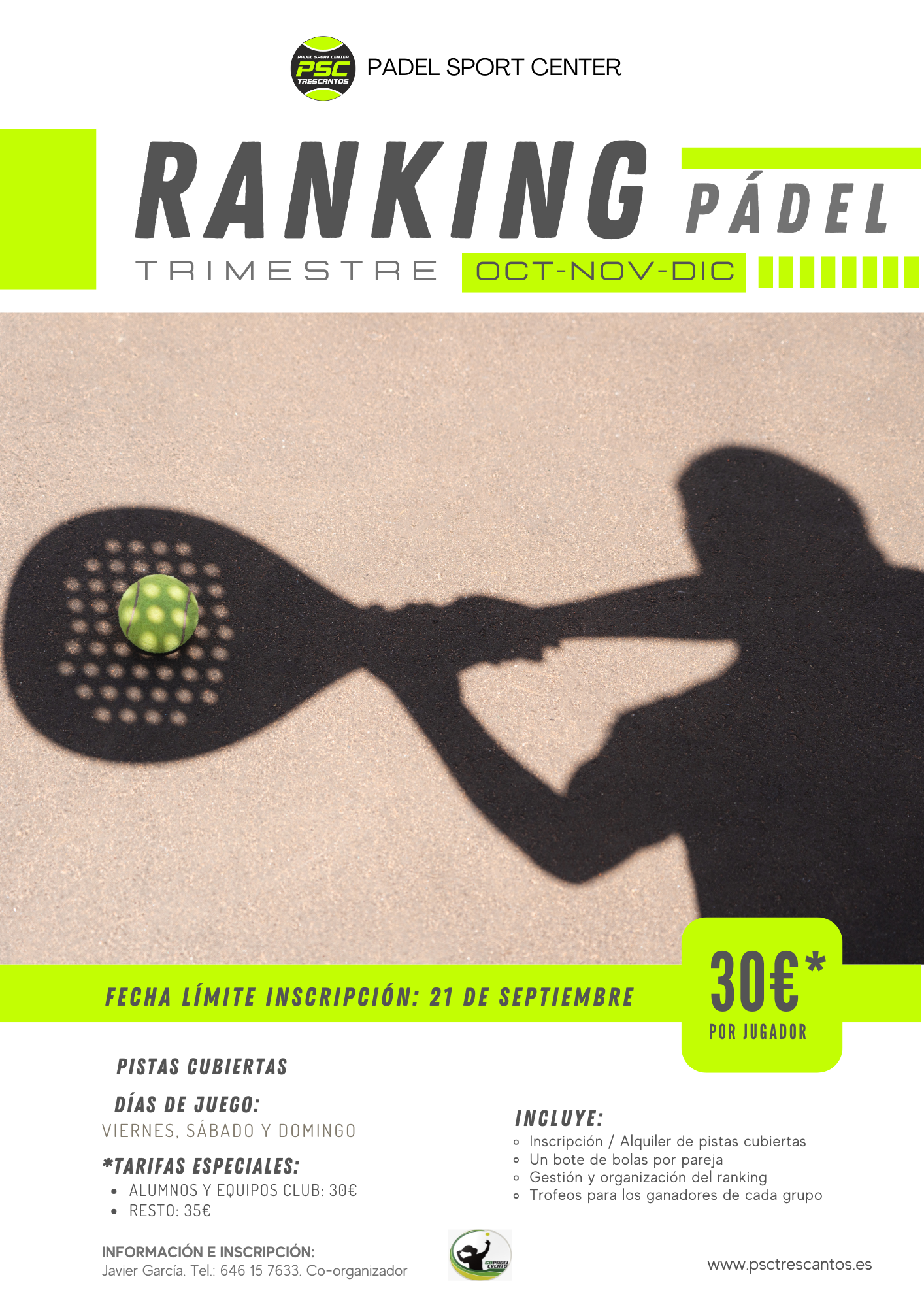 RANKING PADEL PSCTRESCANTOS