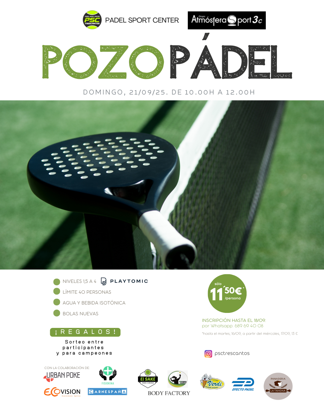 POZO ATMOSFERA SPORT 21/09/2025