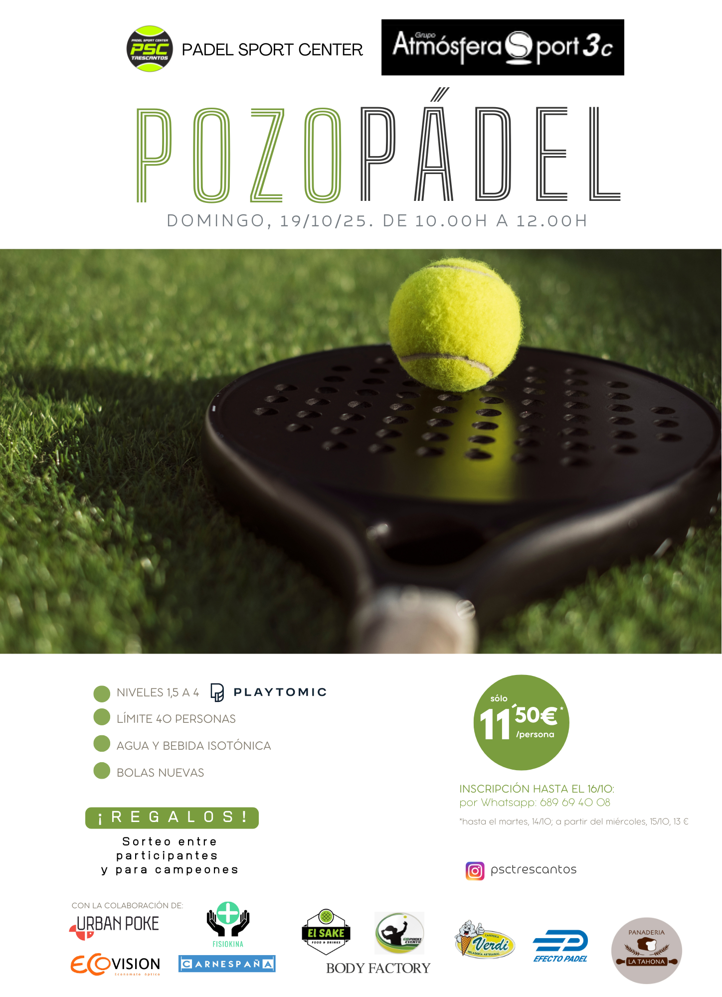 POZO ATMOSFERA SPORT 19/10/2025