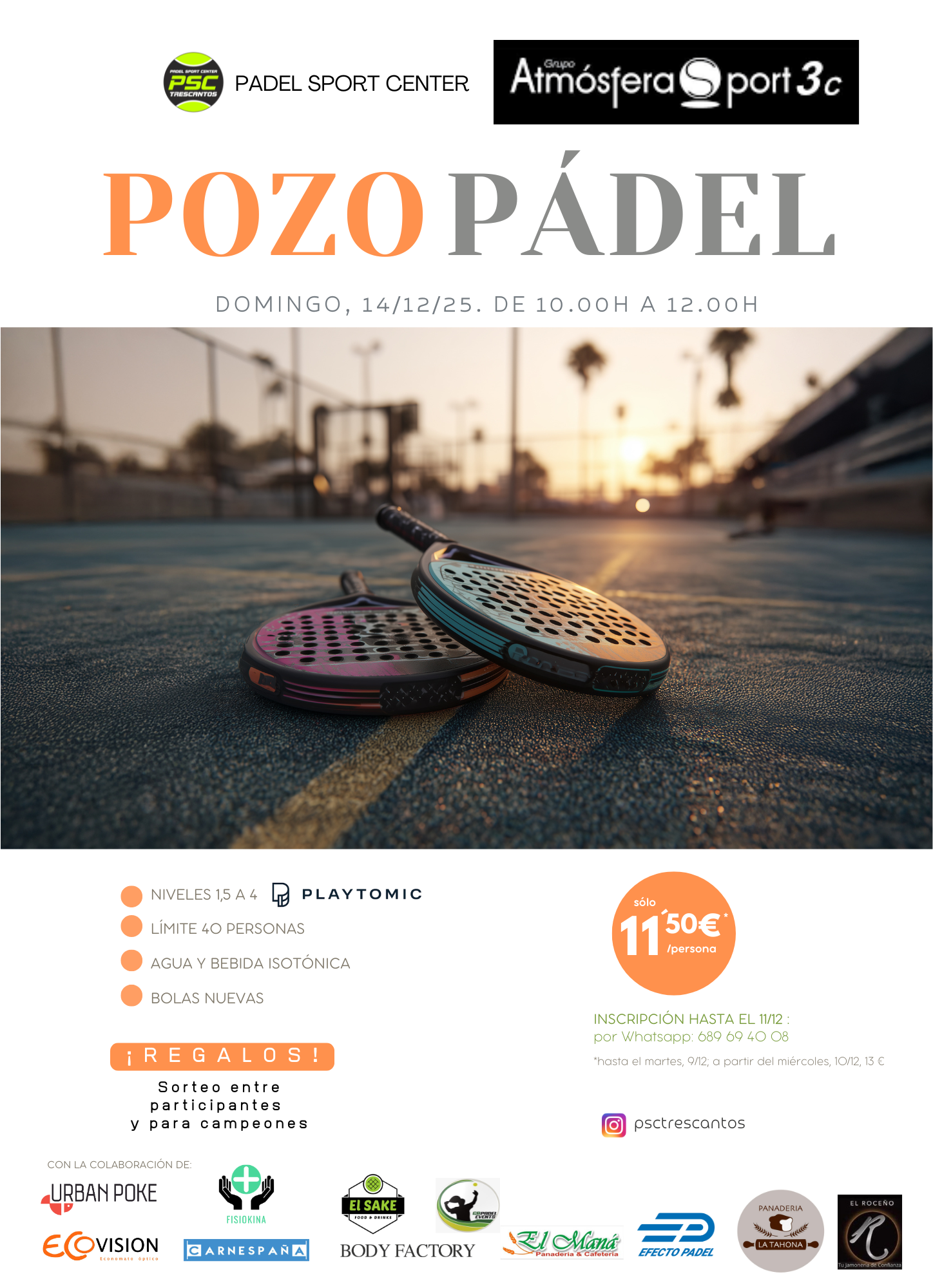 POZO ATMOSFERA SPORT 14/12/2025