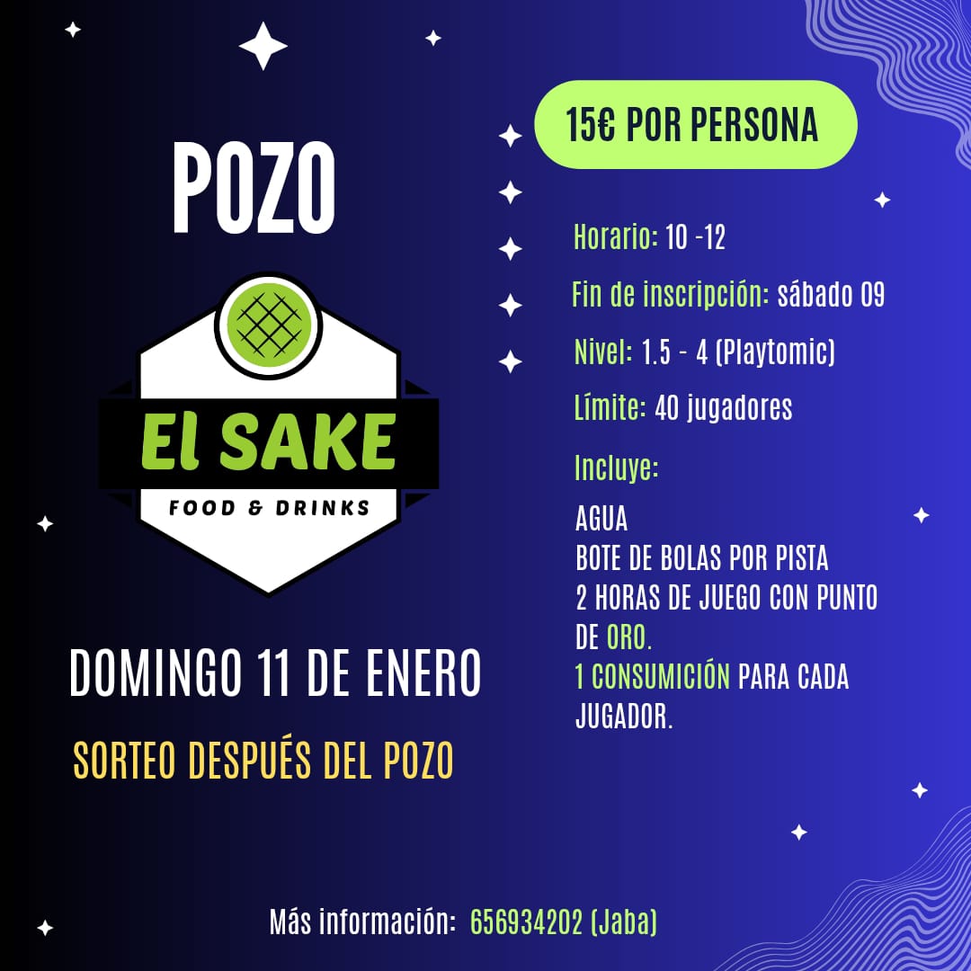 POZO EL SAKE 11/01/2026