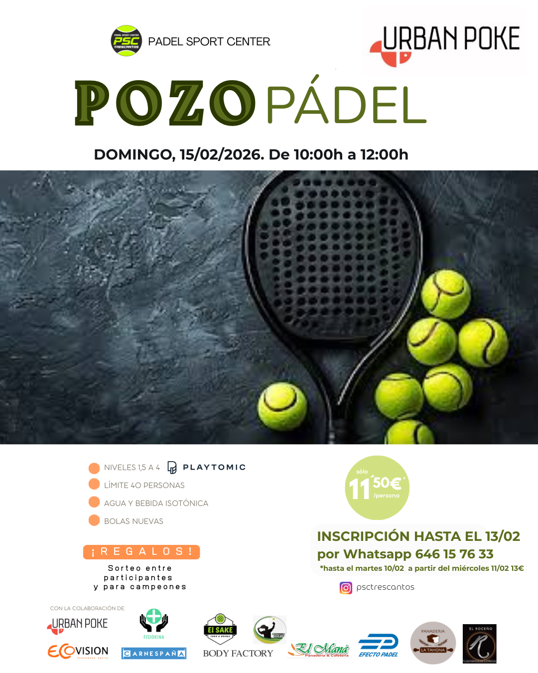 POZO URBAN POKE 15/02/2026