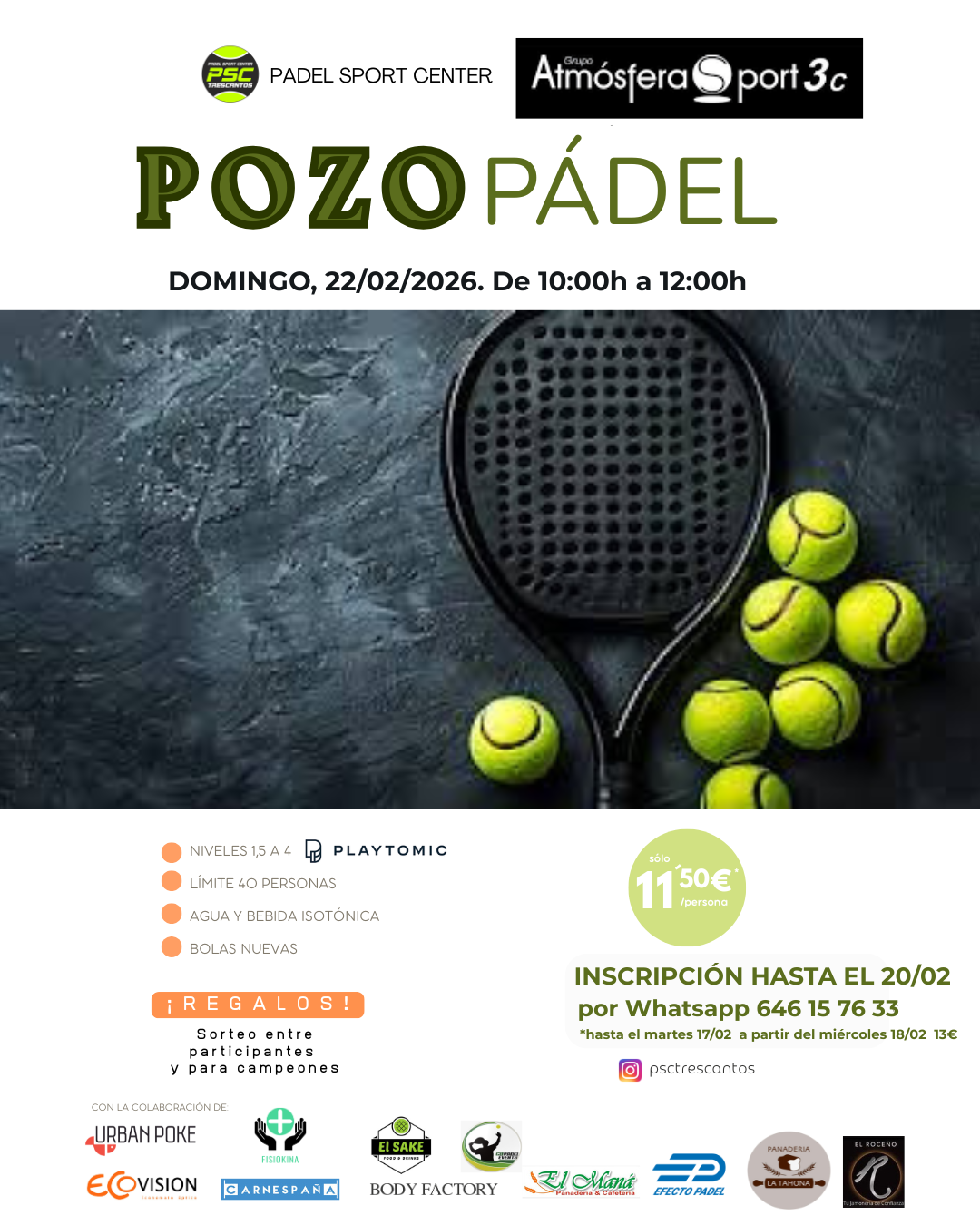 POZO ATMOSFERA SPORT 22/02/2026