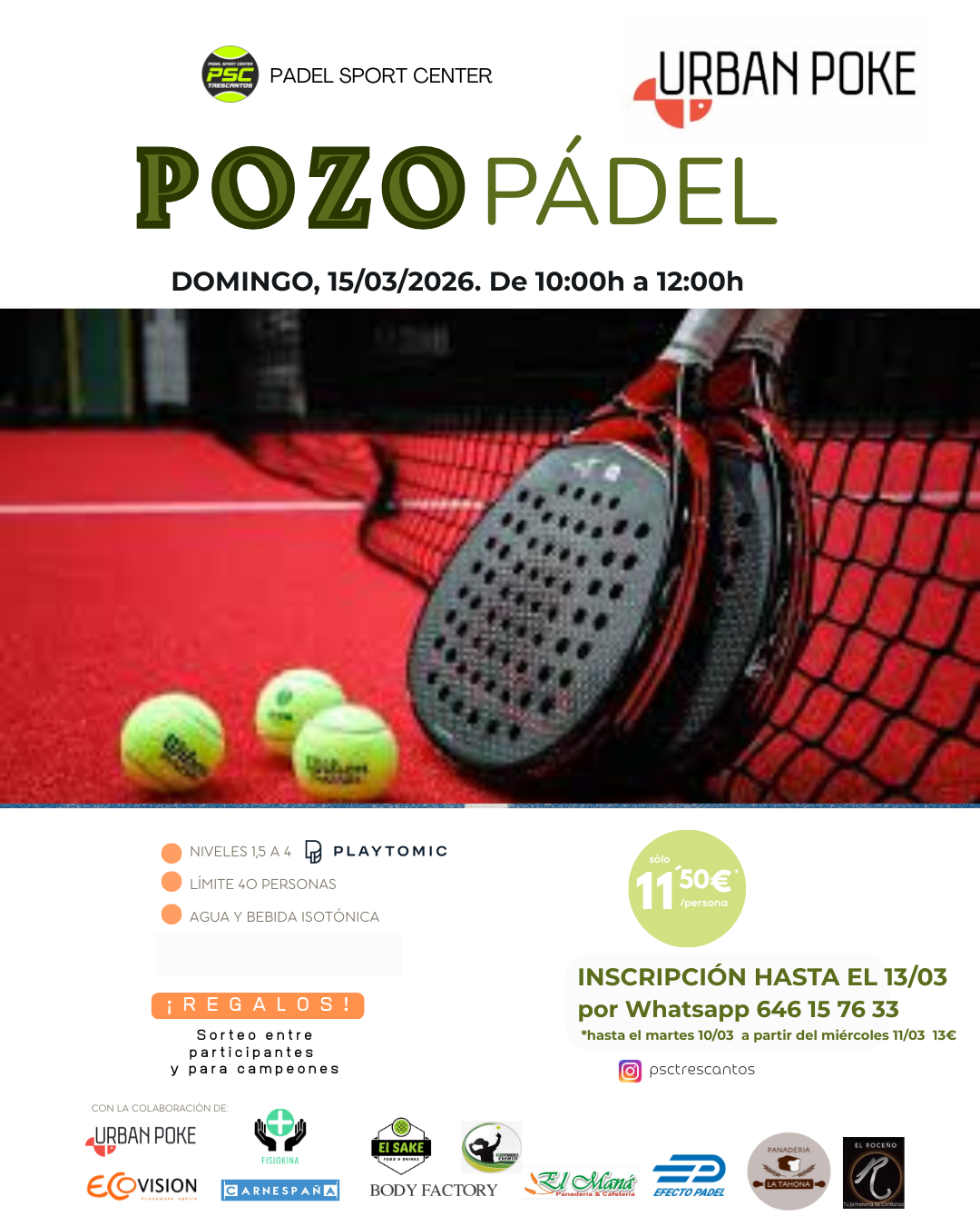 POZO URBAN POKE 15/03/2026