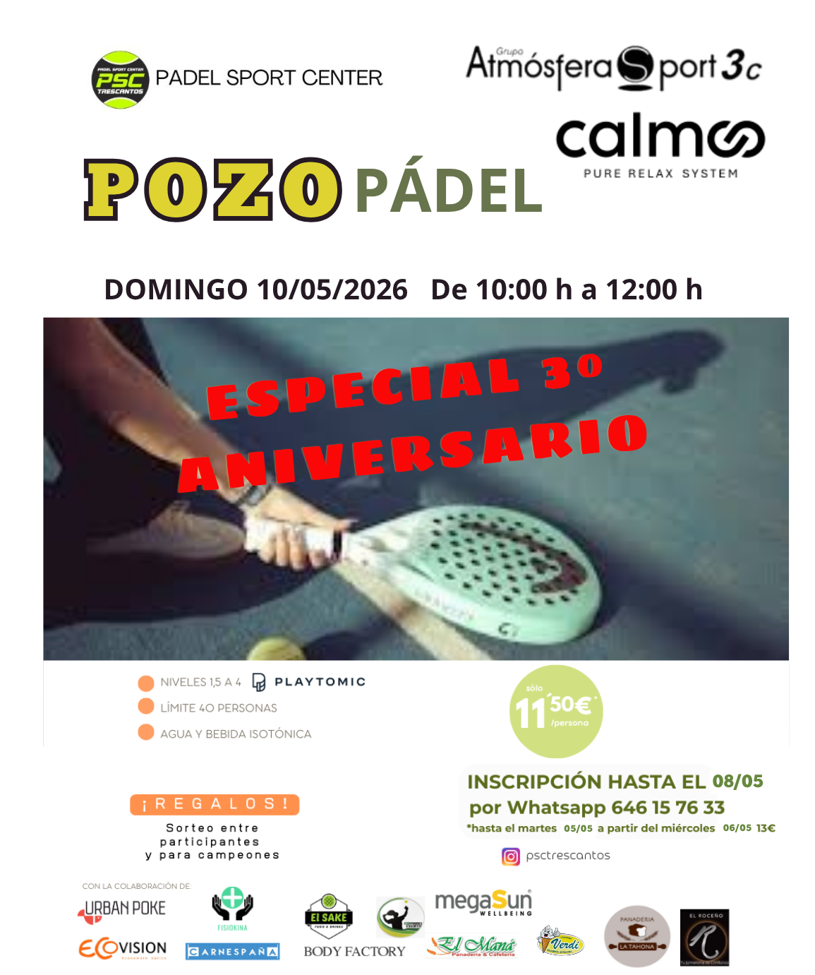 POZO ATMOSFERA SPORT-CALMOO 10/05/2026