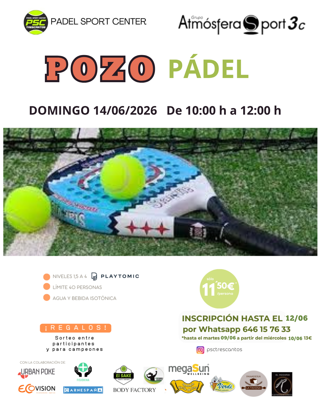 POZO ATMOSFERA SPORT 14/06/2026