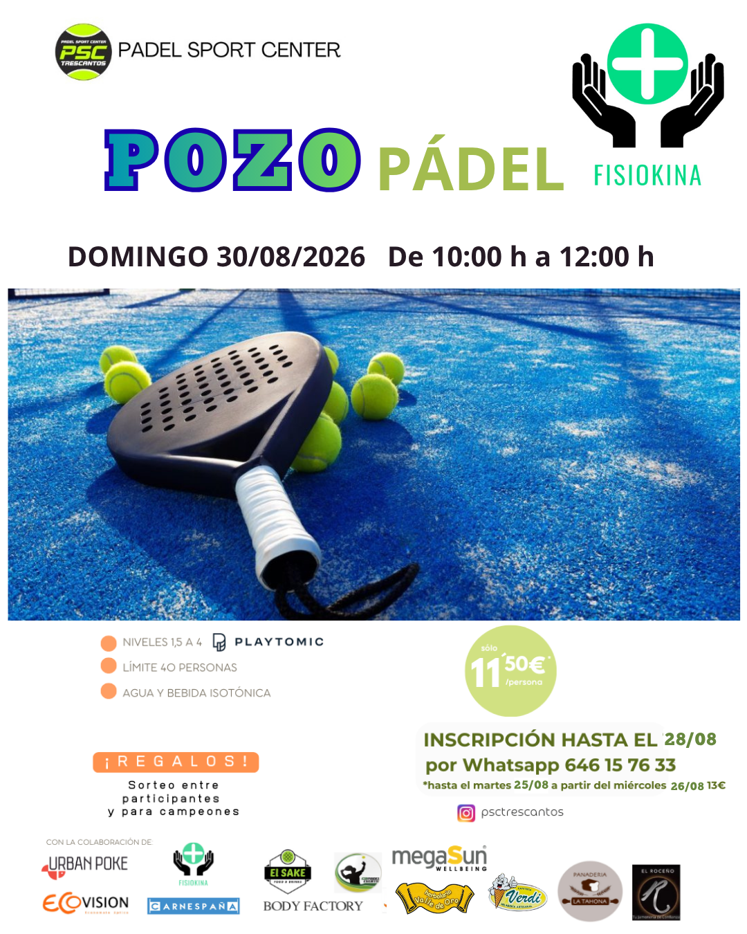 POZO FISIOKINA 30/08/2026