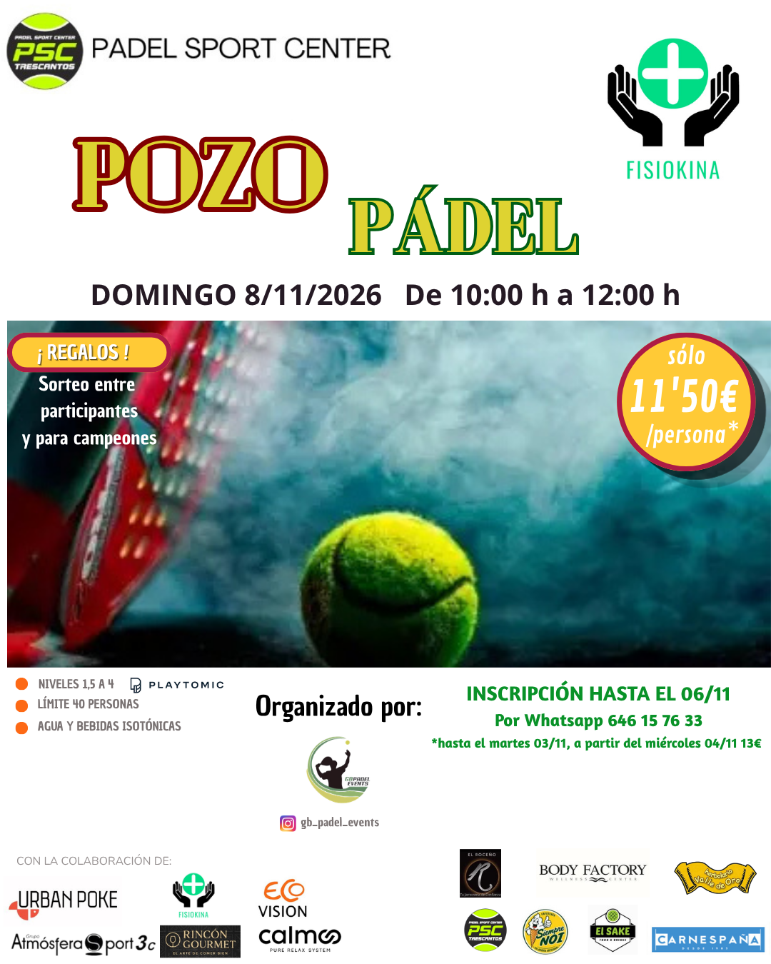 POZO FISIOKINA 08/11/2026